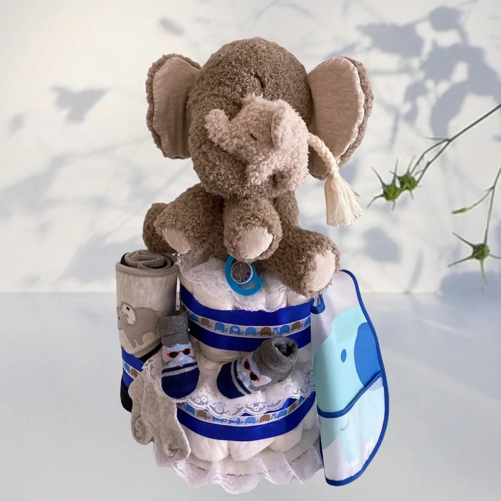 Elephant Diaper Cake